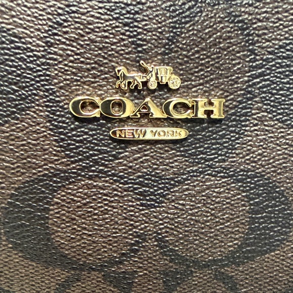 Coach City Tote Bag Dark Brown & Black - Picture 4 of 17